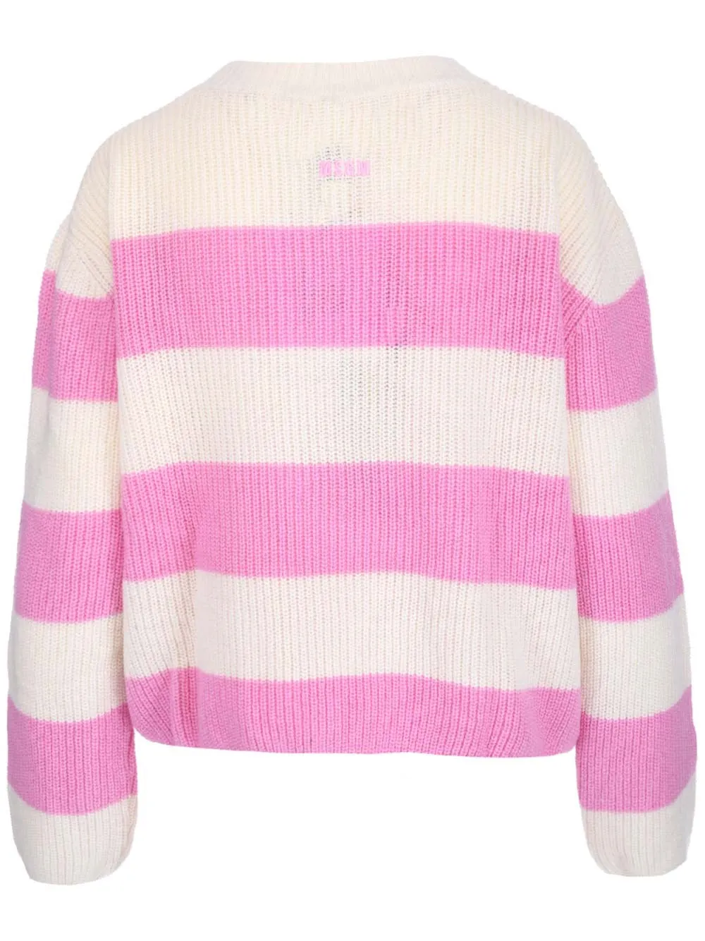 MSGM Striped Crewneck Knit Jumper