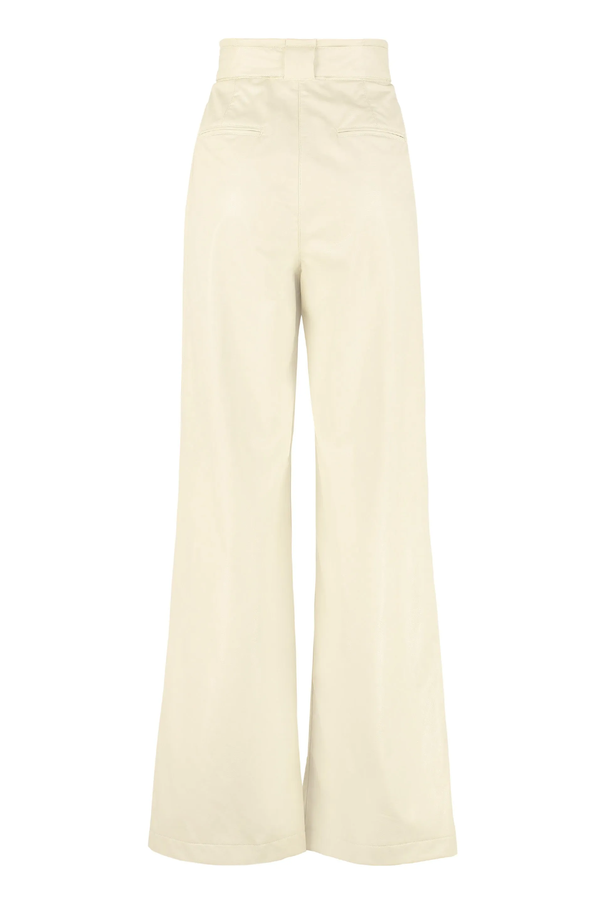 MSGM Wide Leg Belted Trousers