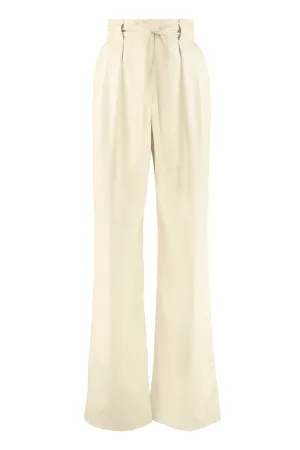 MSGM Wide Leg Belted Trousers