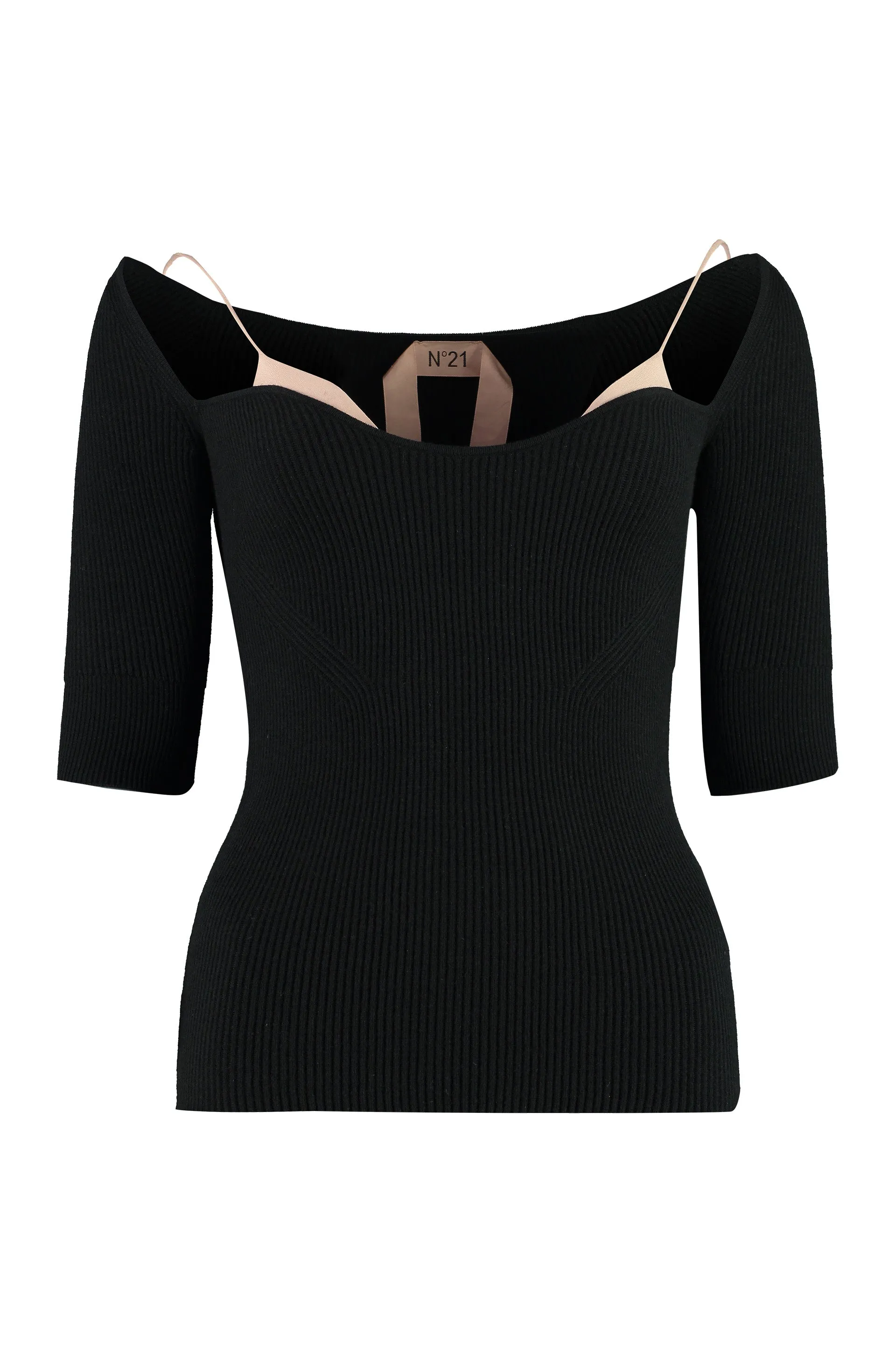N21 Scoop Neck Knit Sweater