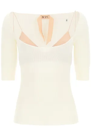 N21 Scoop Neck Knit Sweater