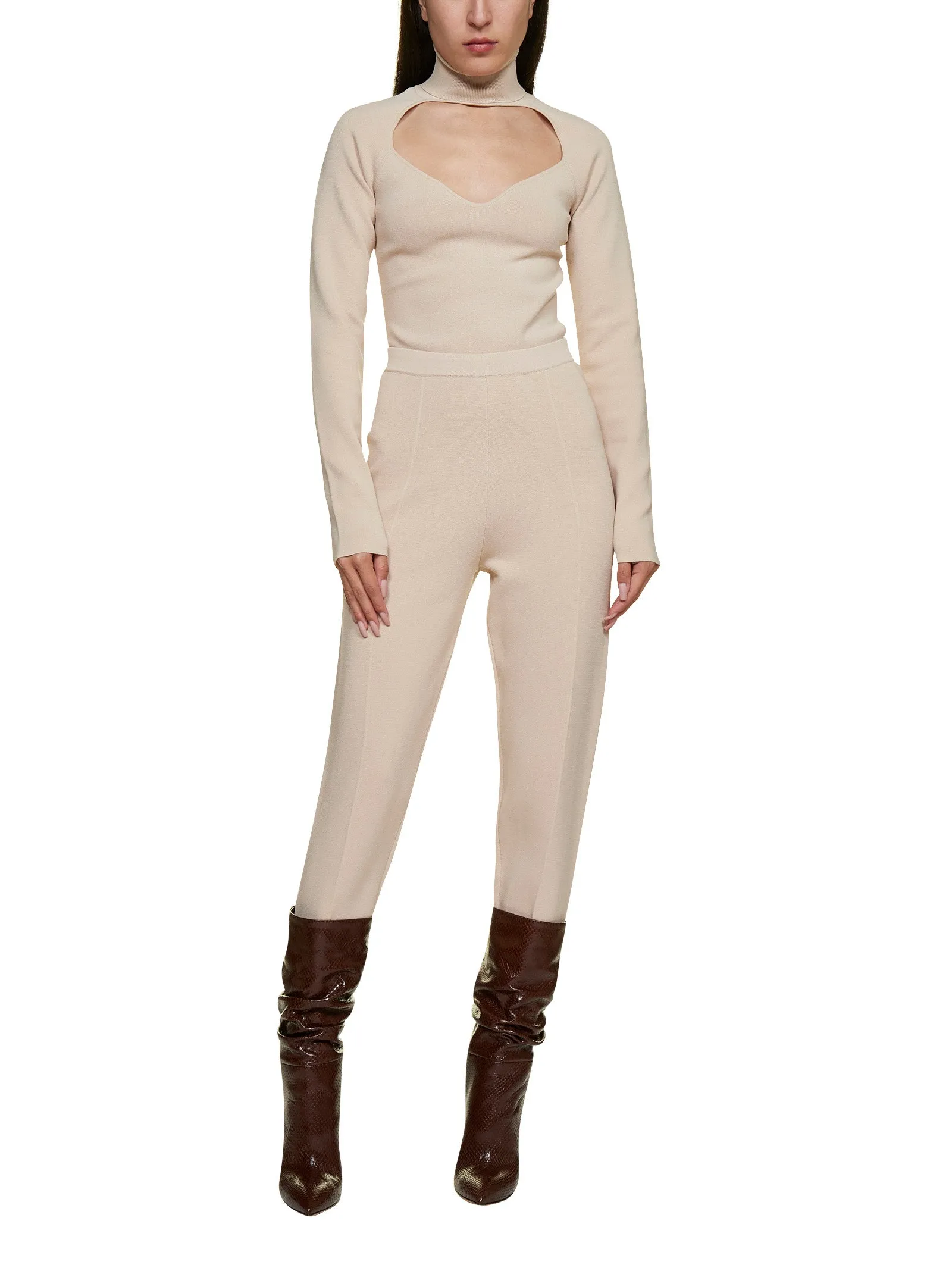 Nanushka Elastic Waist Stirrup Pants