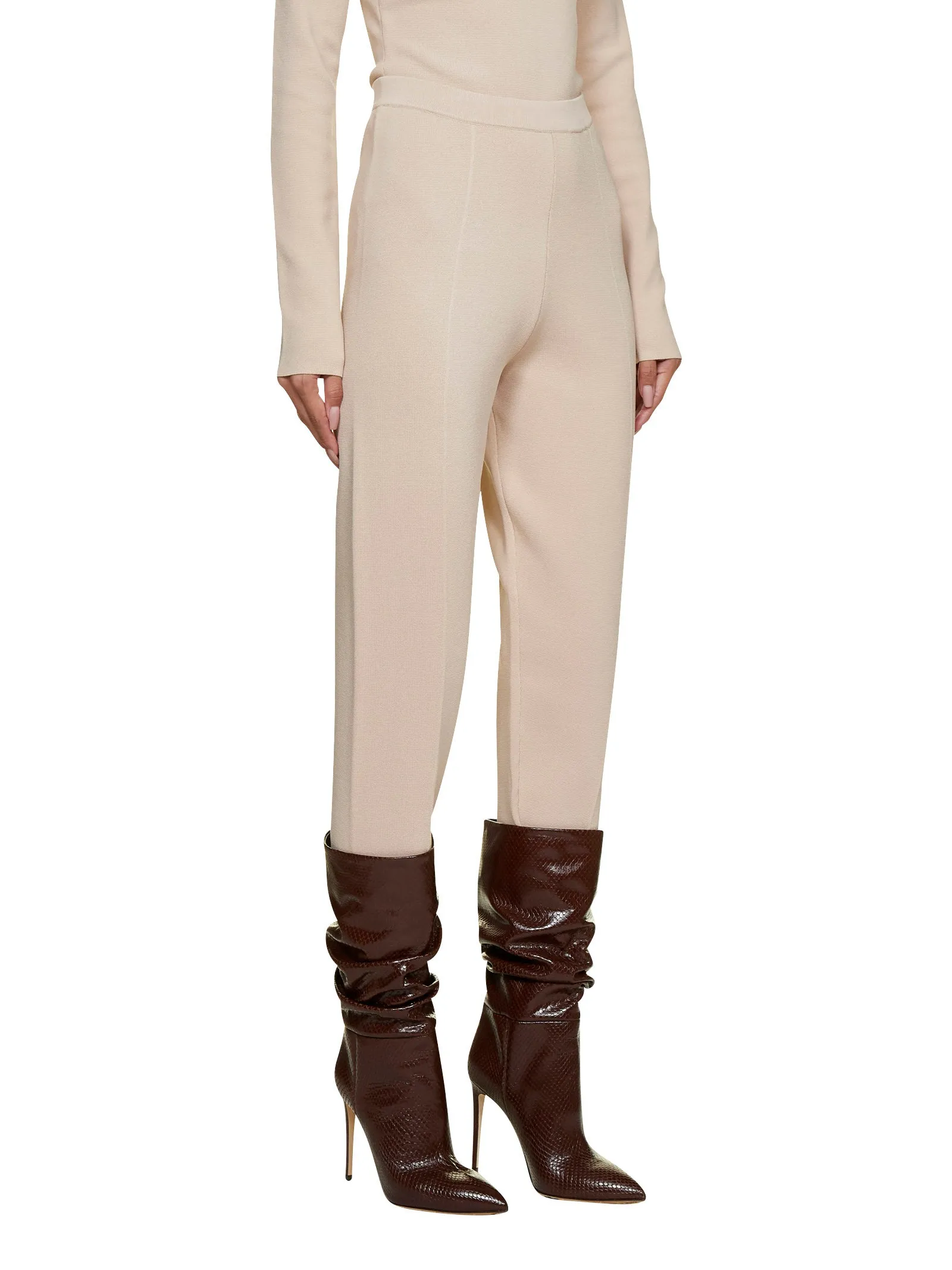 Nanushka Elastic Waist Stirrup Pants