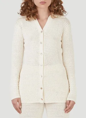Nanushka Evelyn Open-Knit Cardigan