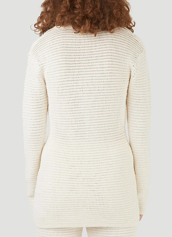 Nanushka Evelyn Open-Knit Cardigan