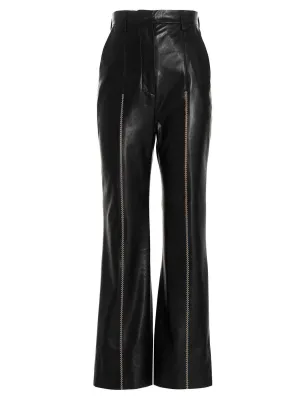 Nanushka Stitch Detailed Flared Pants
