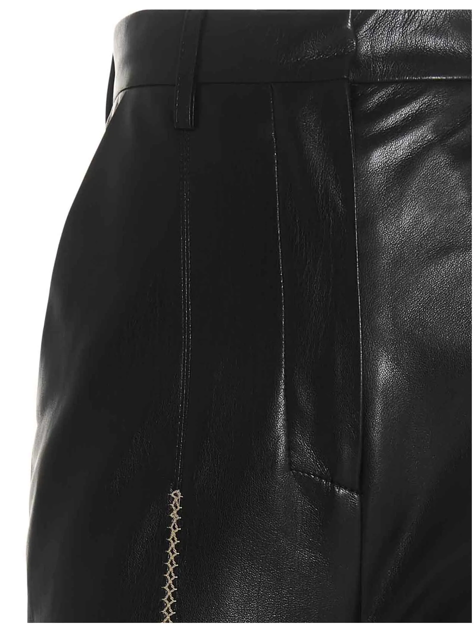 Nanushka Stitch Detailed Flared Pants