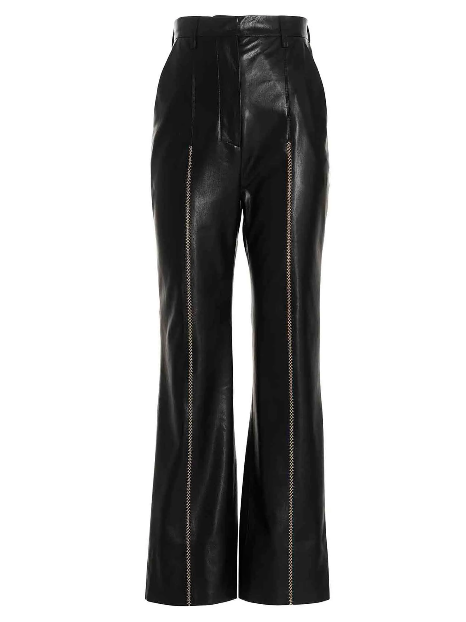 Nanushka Stitch Detailed Flared Pants