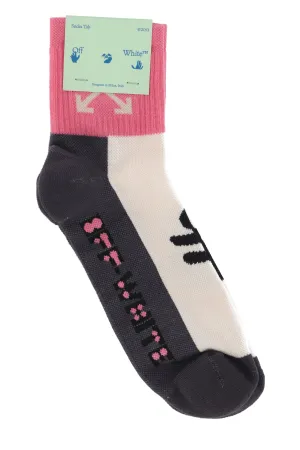 Off-White Color-Block Knit Socks