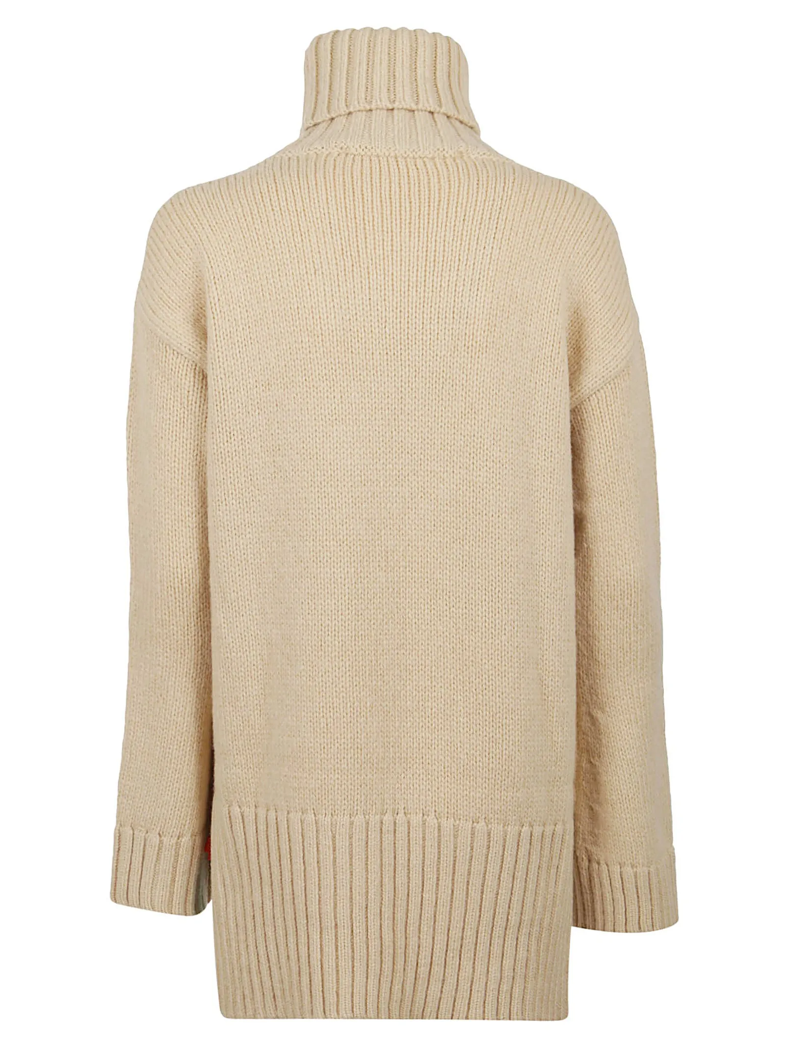 Off-White High Neck Knit Sweater