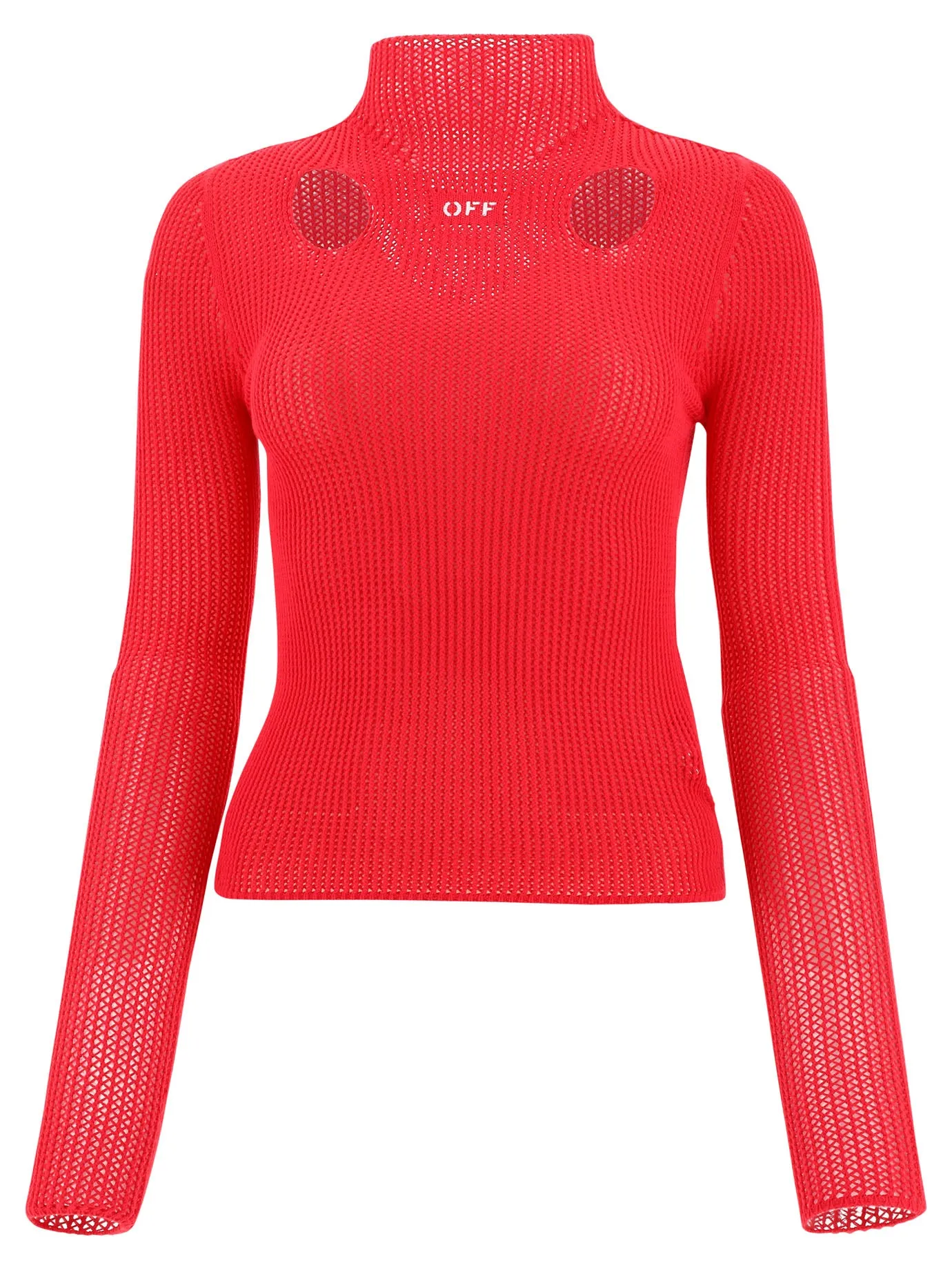 Off-White Logo Detailed Long-Sleeved Sweater