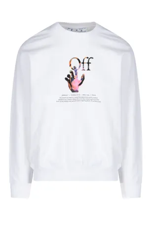Off-White Logo Print Crewneck Sweater