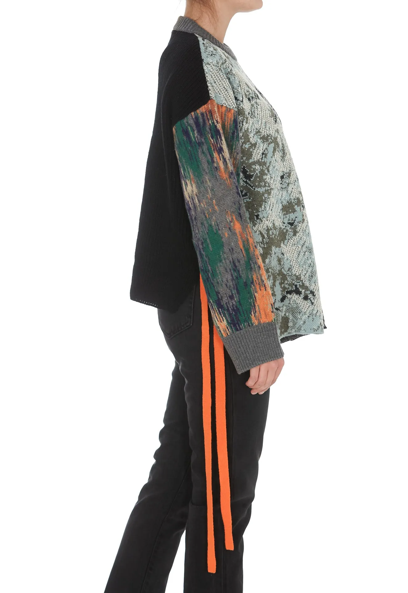 Off-White Patchwork Knit Jumper