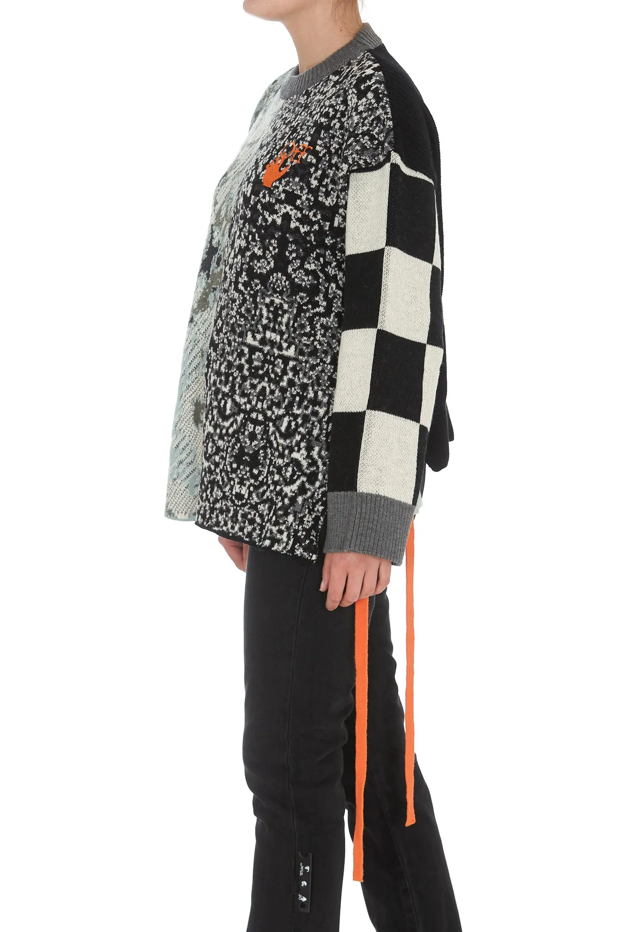 Off-White Patchwork Knit Jumper