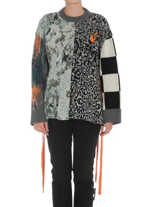 Off-White Patchwork Knit Jumper