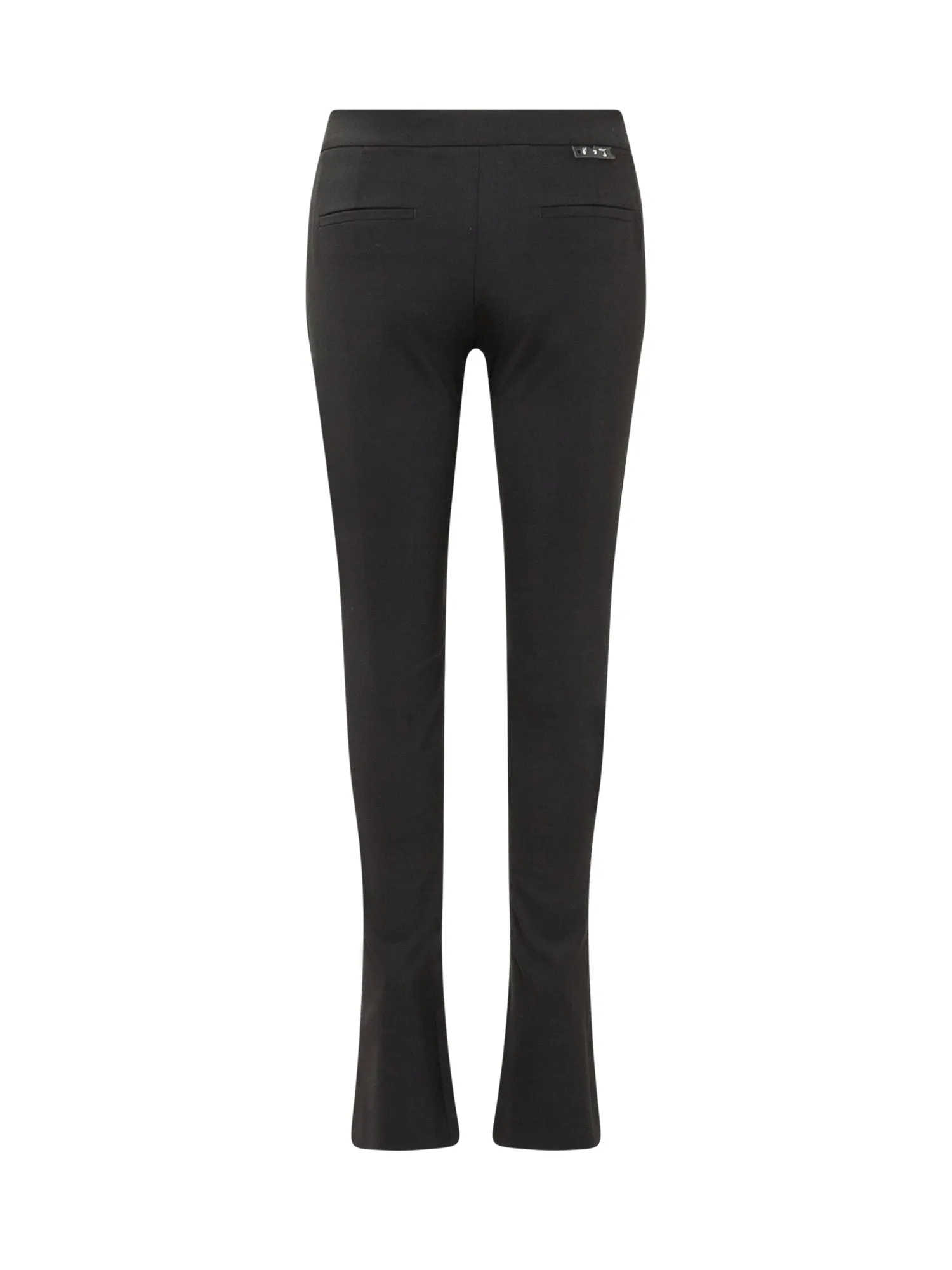 Off-White Slit Hem Slim-Fit Trousers