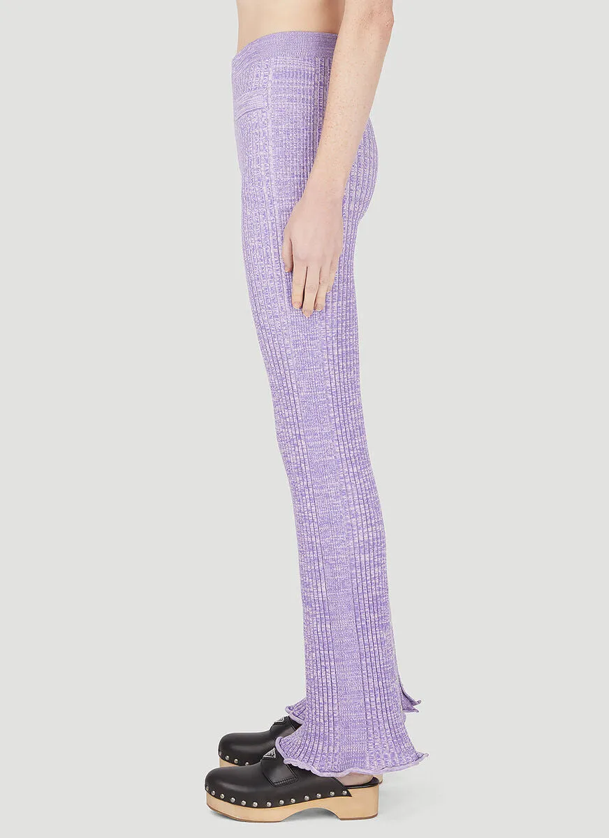 Paco Rabanne Ribbed Knit Pants