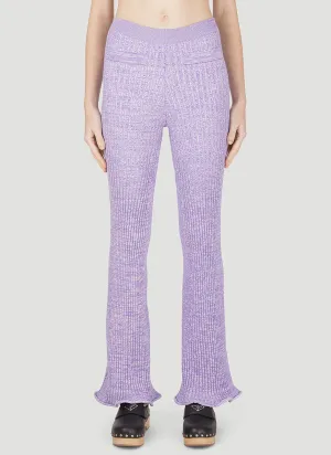 Paco Rabanne Ribbed Knit Pants