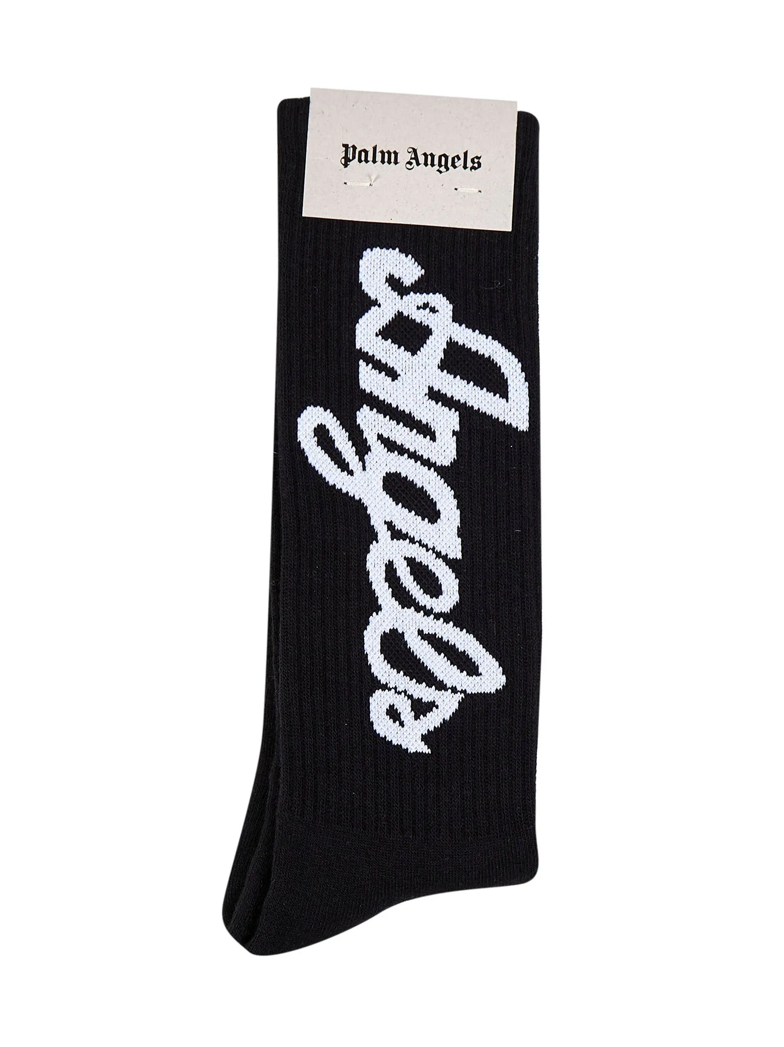 Palm Angels Logo Intarsia Socks