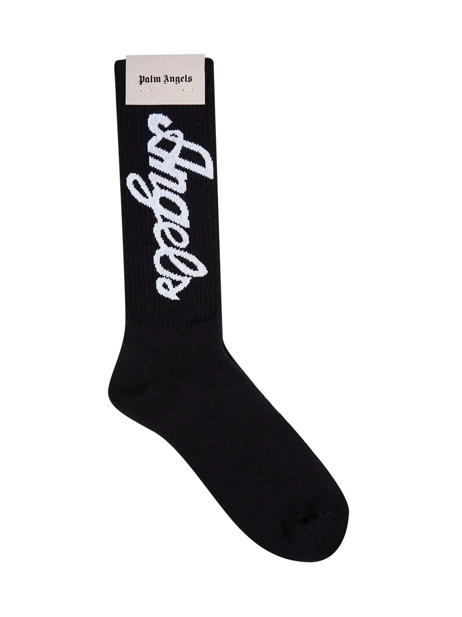 Palm Angels Logo Intarsia Socks