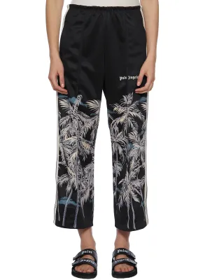 Palm Angels Palm Tree Printed Cropped Trousers