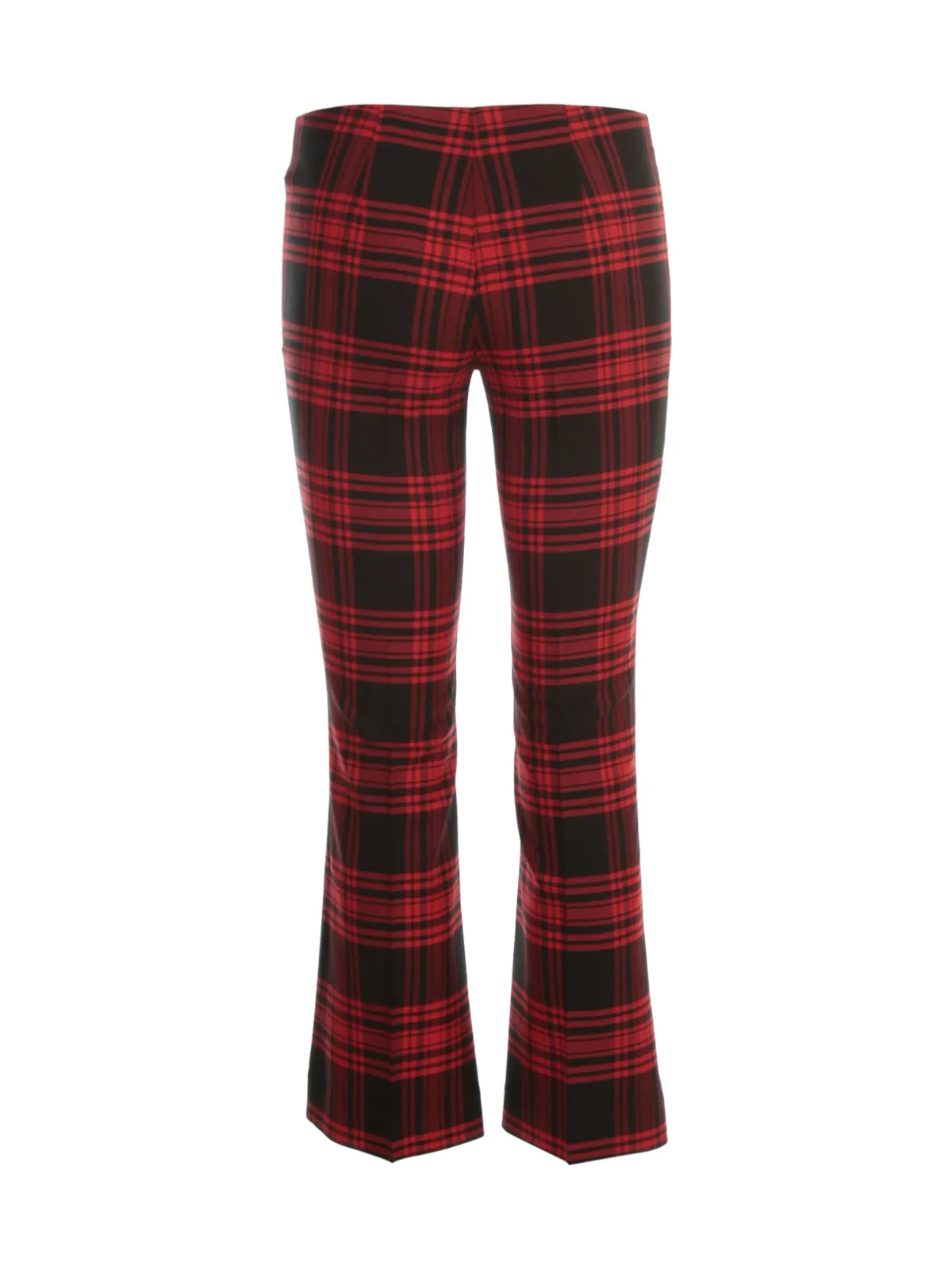 P.A.R.O.S.H. Check Patterned Flared Trousers