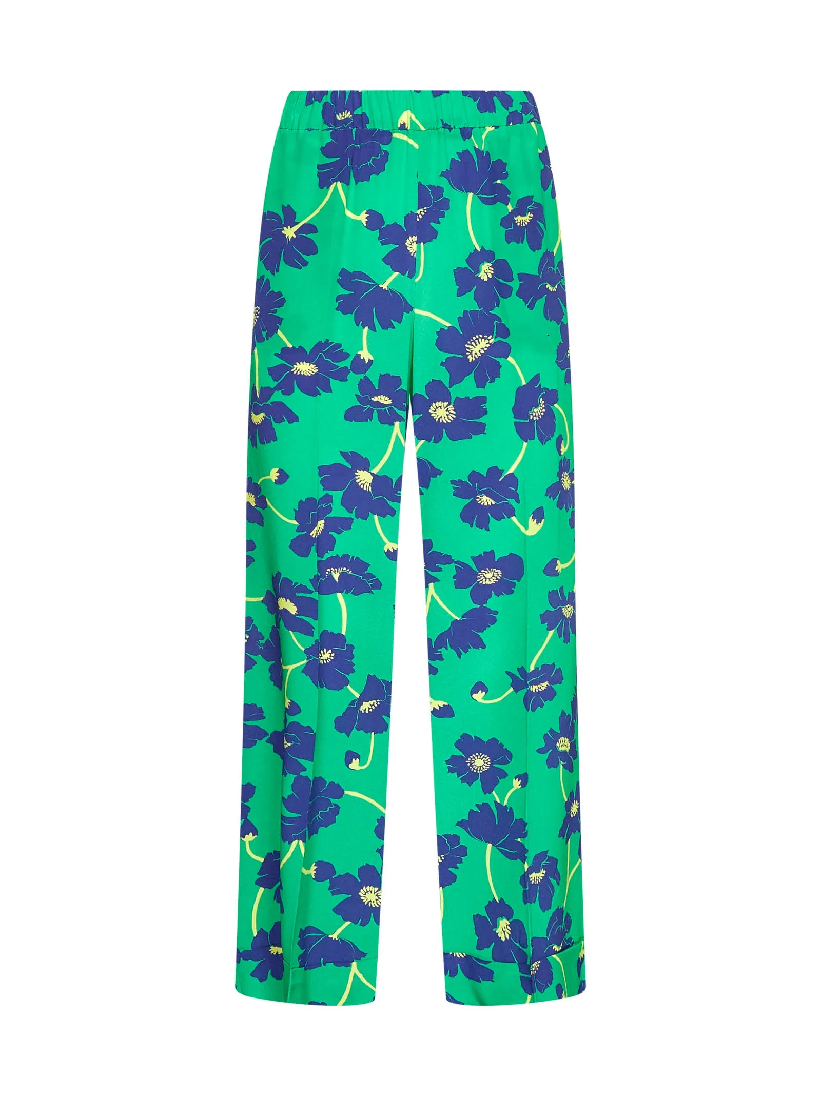 P.A.R.O.S.H. Floral Printed Cropped Trousers
