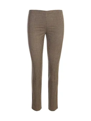 P.A.R.O.S.H. Mid Rise Checked Trousers