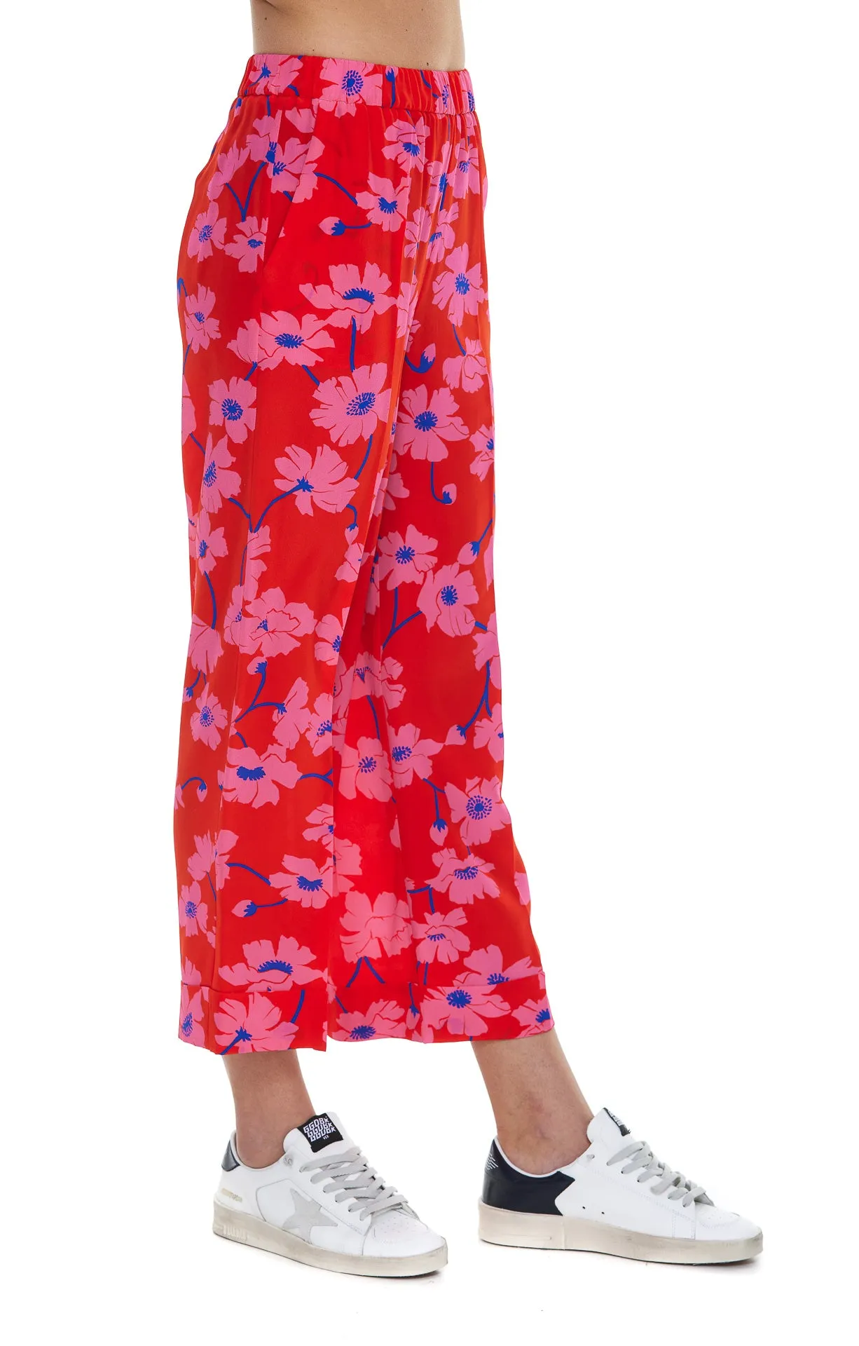 P.A.R.O.S.H. Printed Cropped Trousers