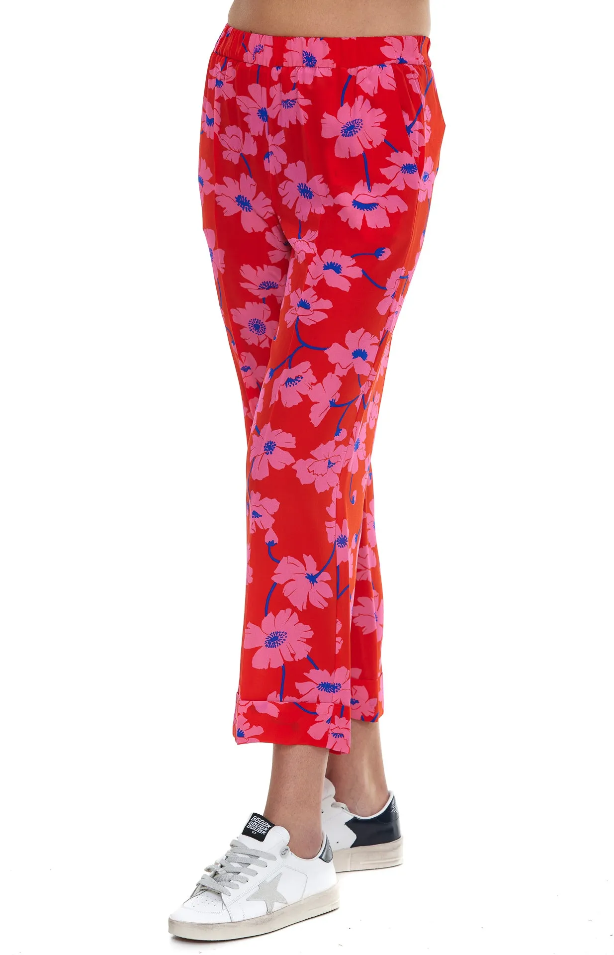 P.A.R.O.S.H. Printed Cropped Trousers