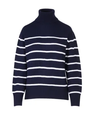 P.A.R.O.S.H. Striped Loose Fit Knit Sweater