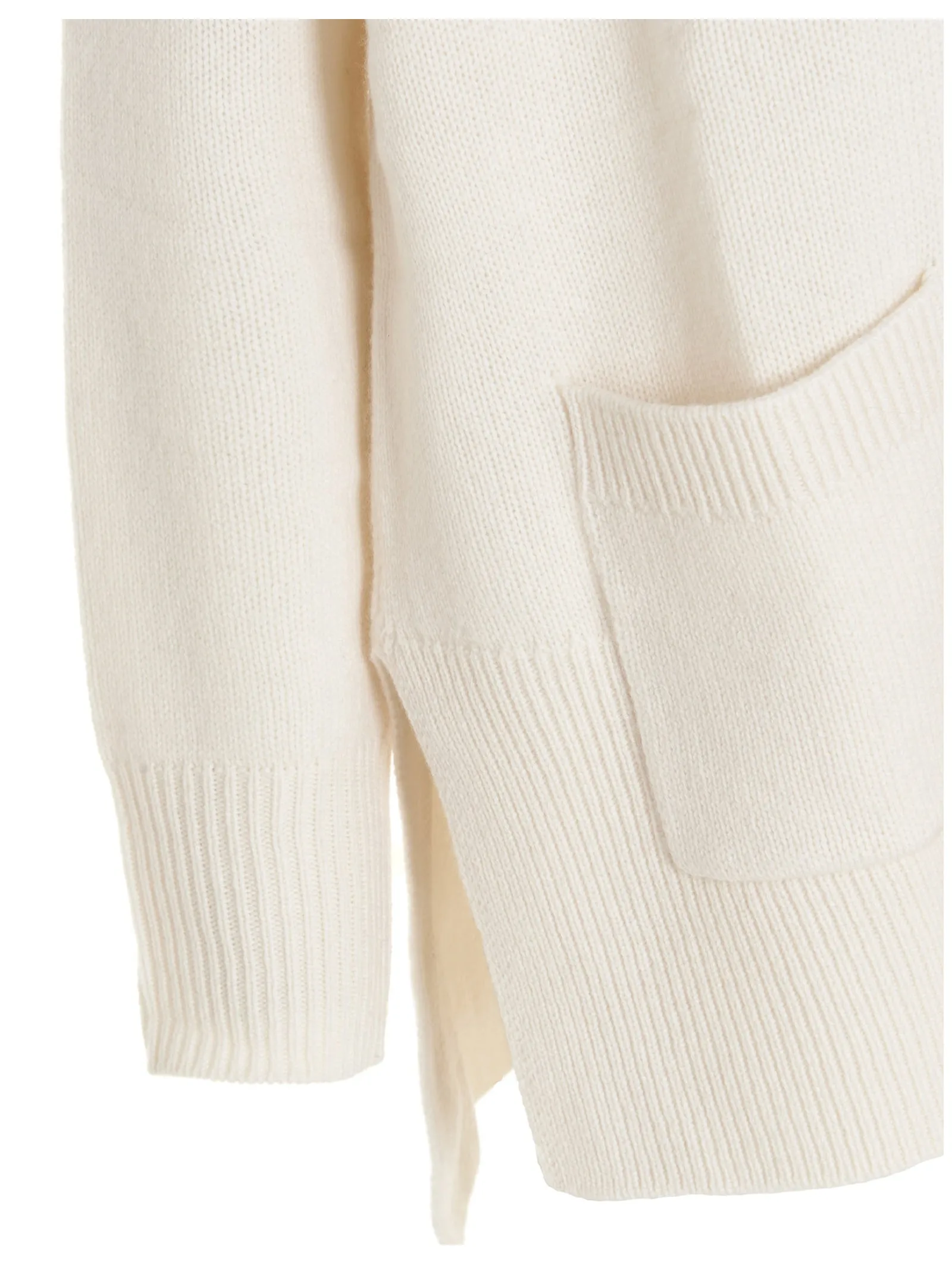 P.A.R.O.S.H. V-Neck Ribbed Knit Cardigan