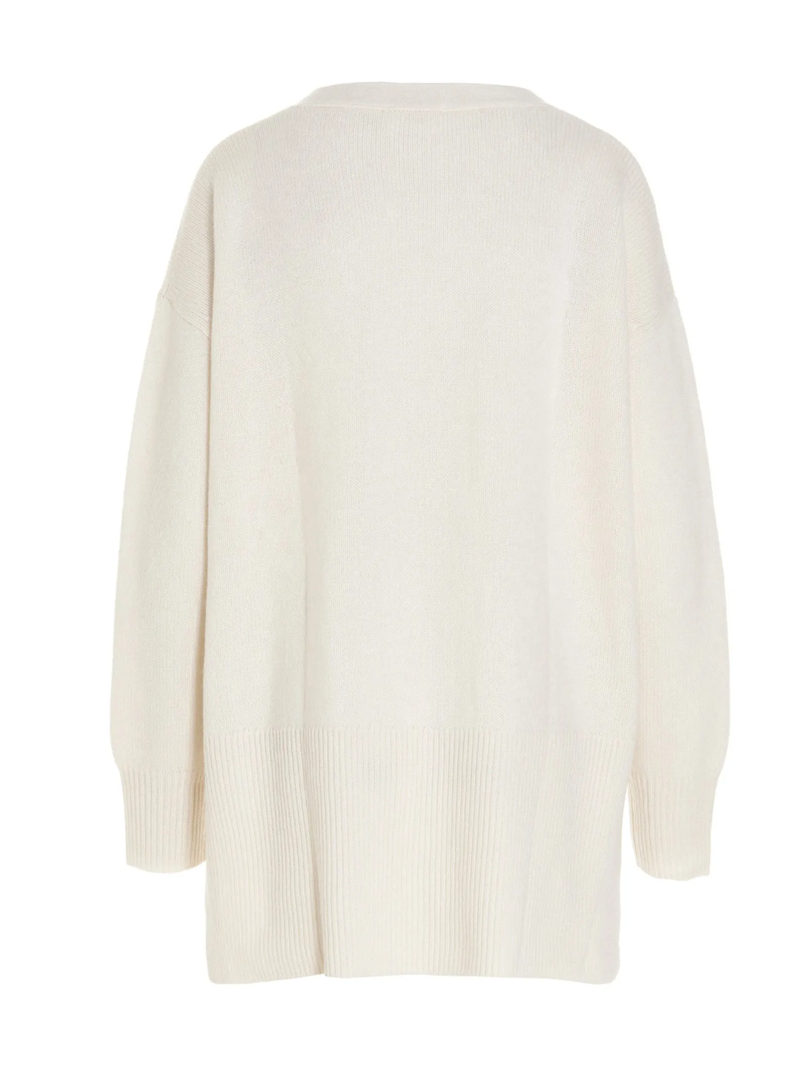 P.A.R.O.S.H. V-Neck Ribbed Knit Cardigan