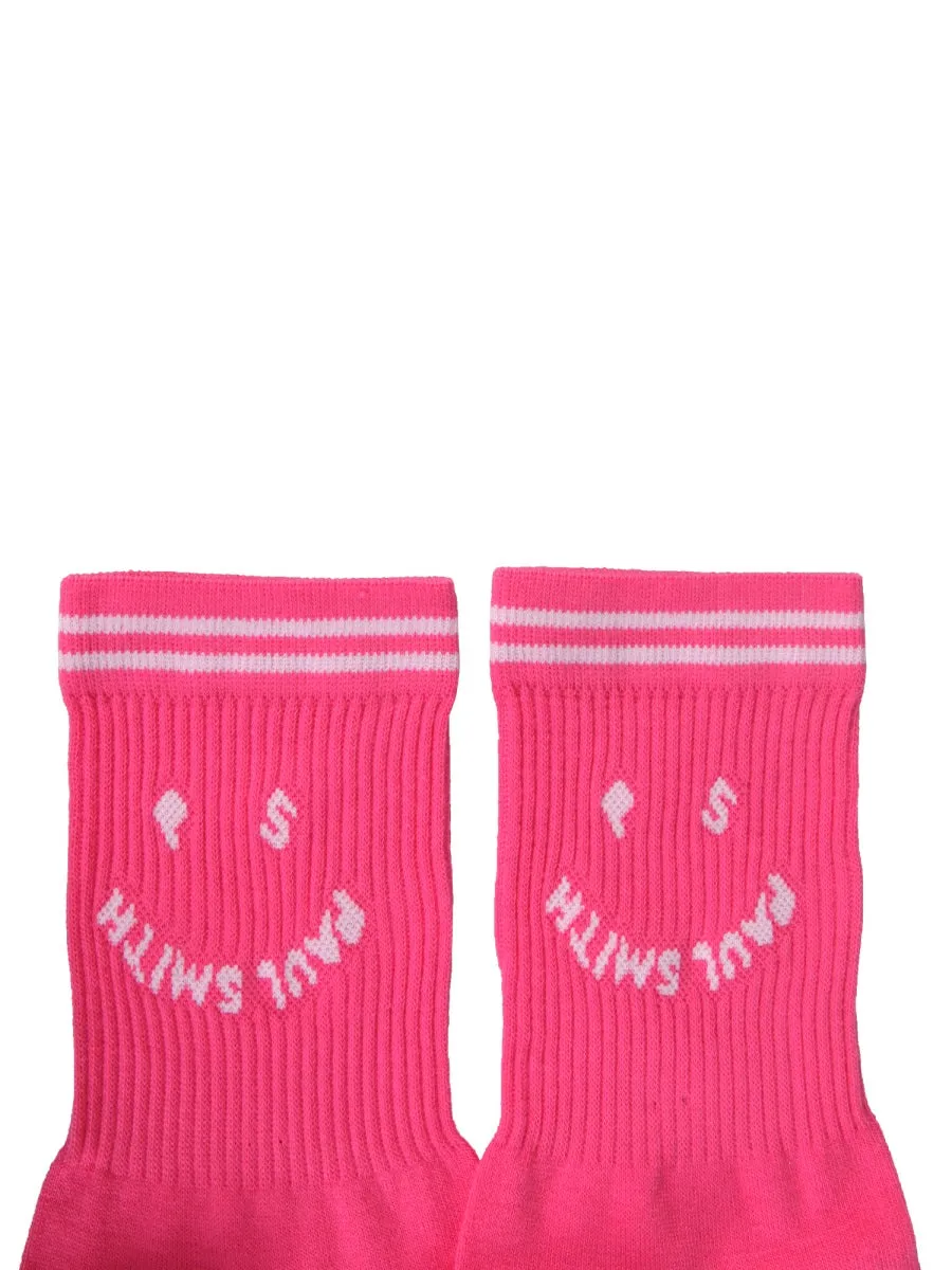 Paul Smith Smiley Logo Intarsia Socks