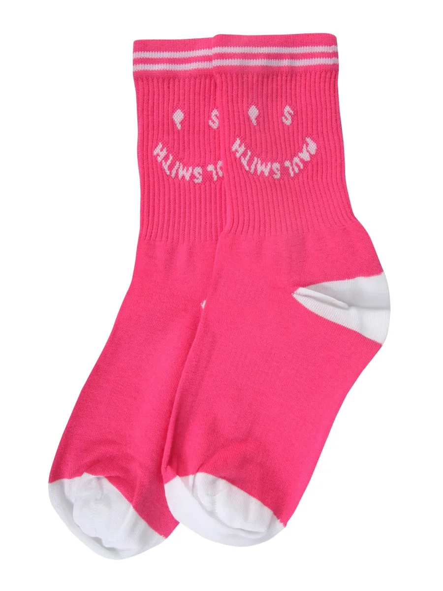 Paul Smith Smiley Logo Intarsia Socks