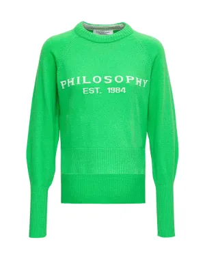 Philosophy Di Lorenzo Serafini Logo Intarsia Sweater
