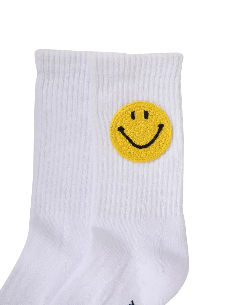 Philosophy Di Lorenzo Serafini Smiley Embroidered Socks