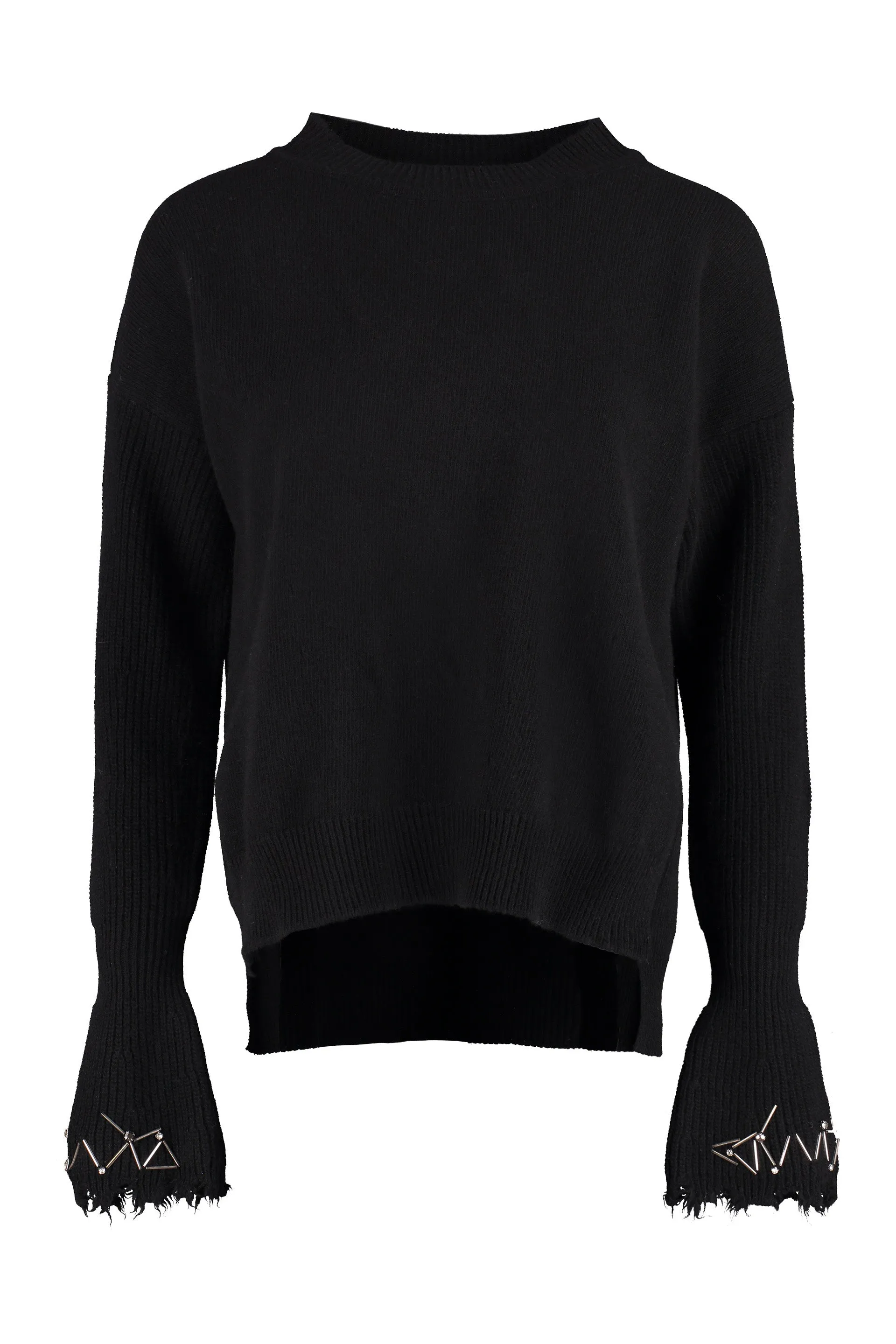 Pinko Embellished Long-Sleeved Crewneck Sweater