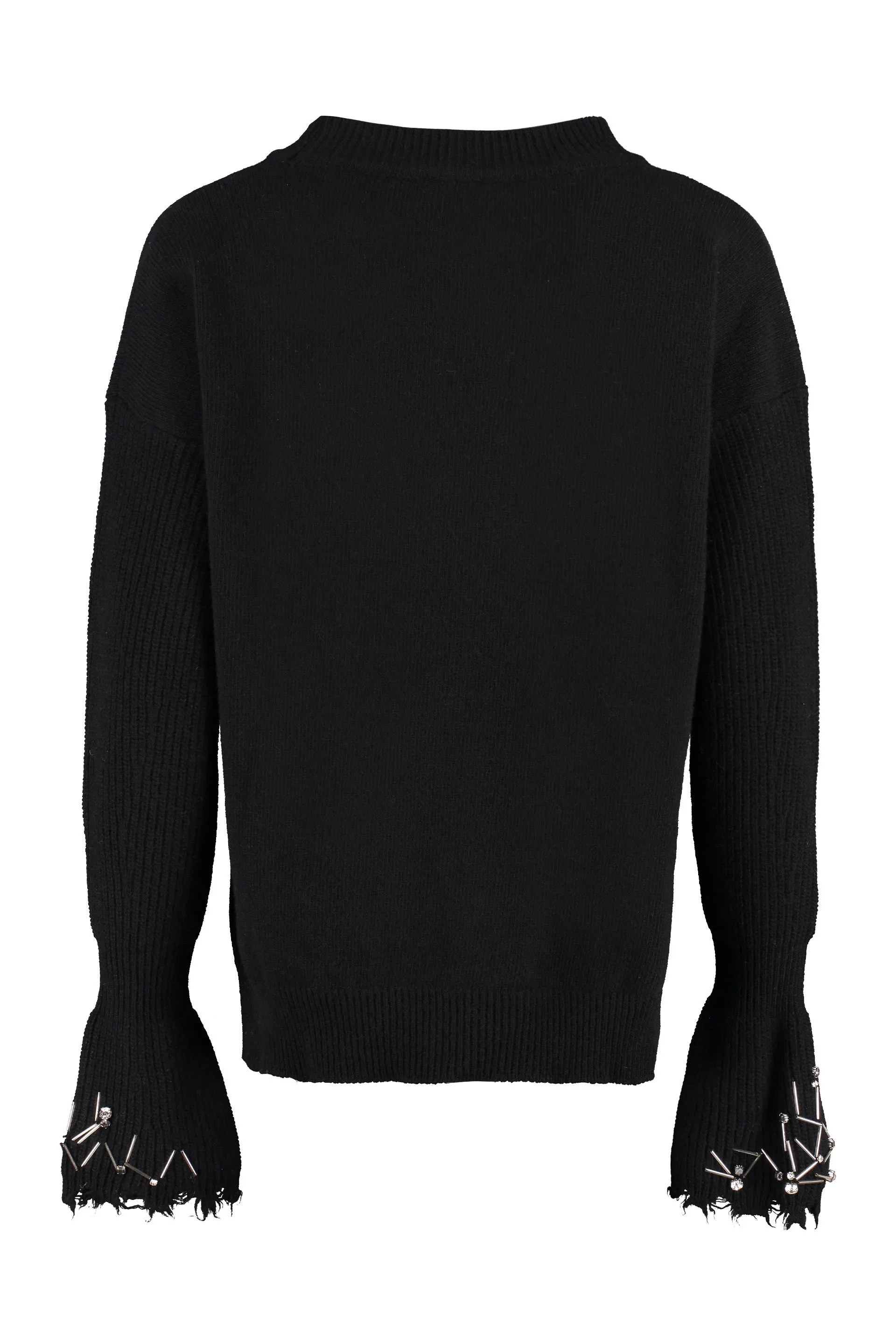 Pinko Embellished Long-Sleeved Crewneck Sweater
