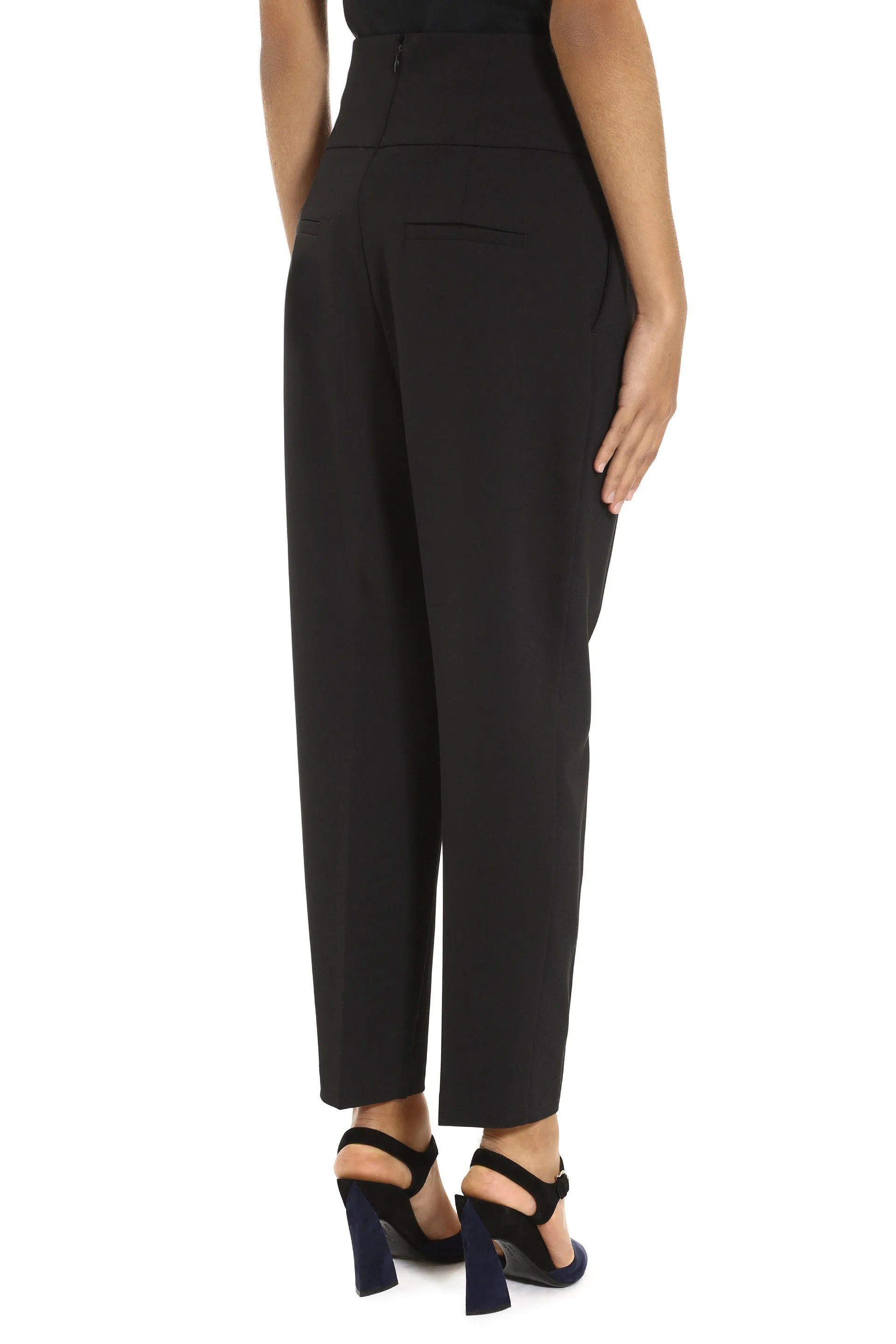 Pinko Gem Embellished Crop Trousers