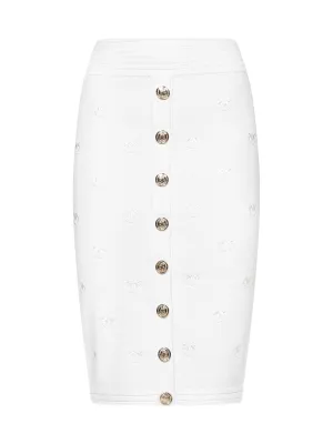Pinko High Waist Knit Pencil Skirt
