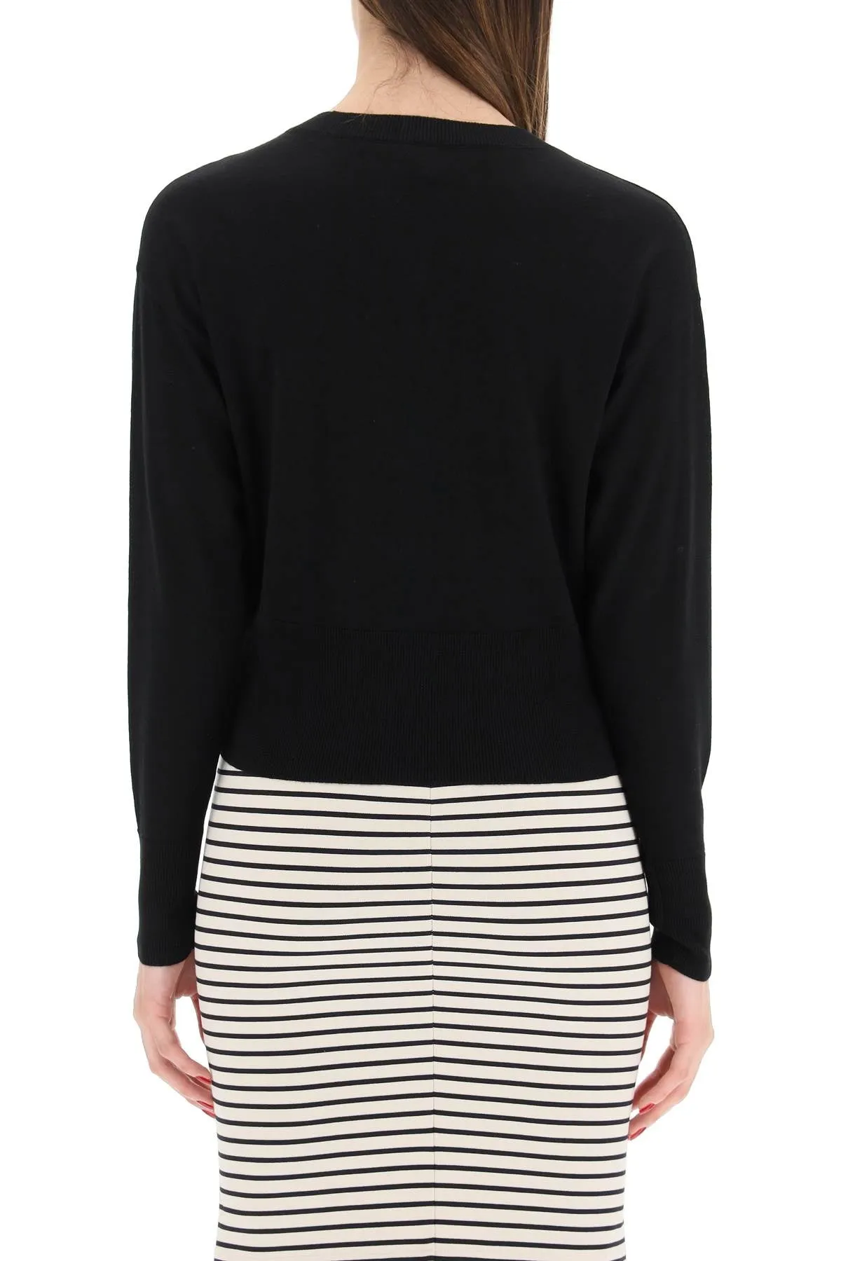 Pinko Logo Embroidered Knit Jumper