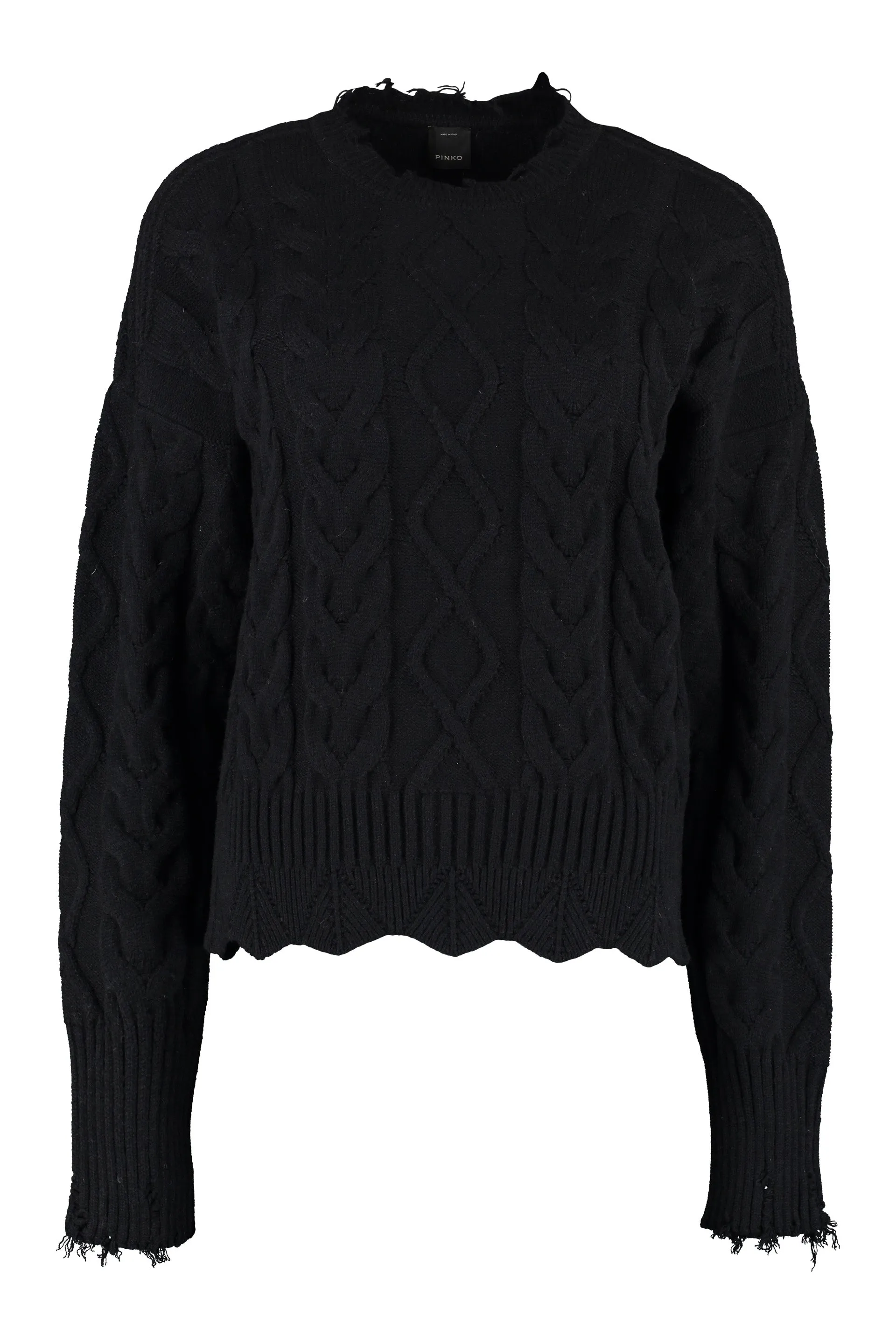 Pinko Maxi Cable-Knit Jumper