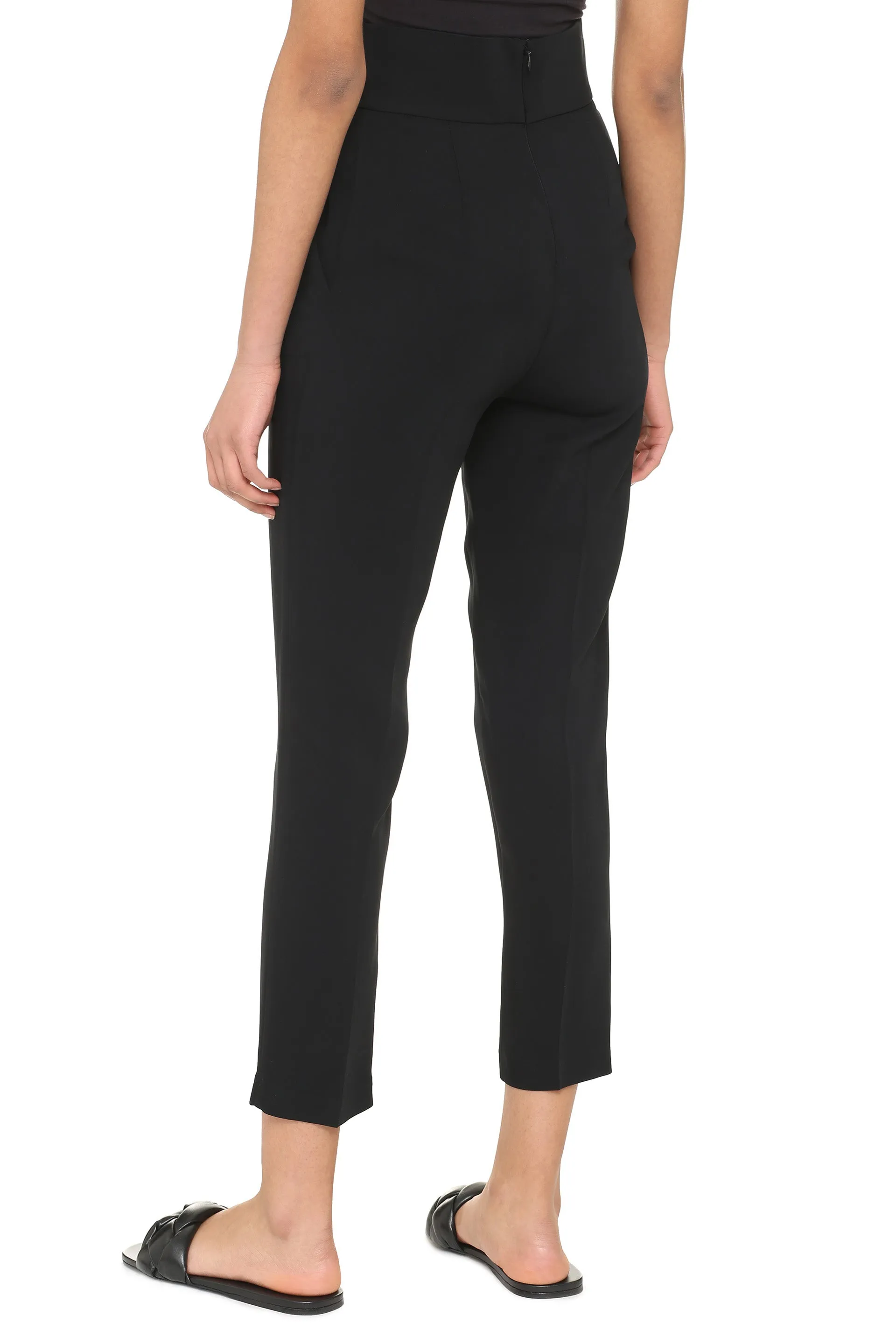 Pinko Natalia High-Waisted Cropped Trousers