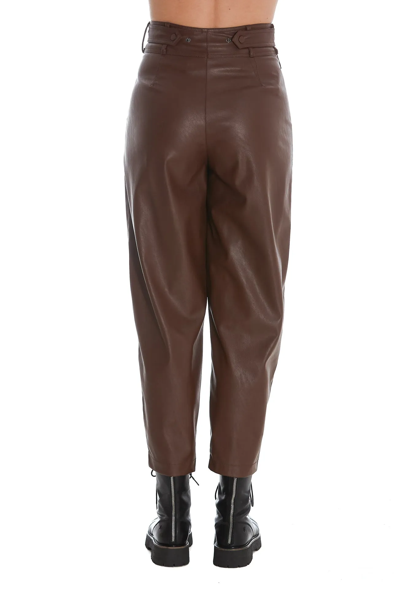 Pinko Shelby Faux Leather Trousers