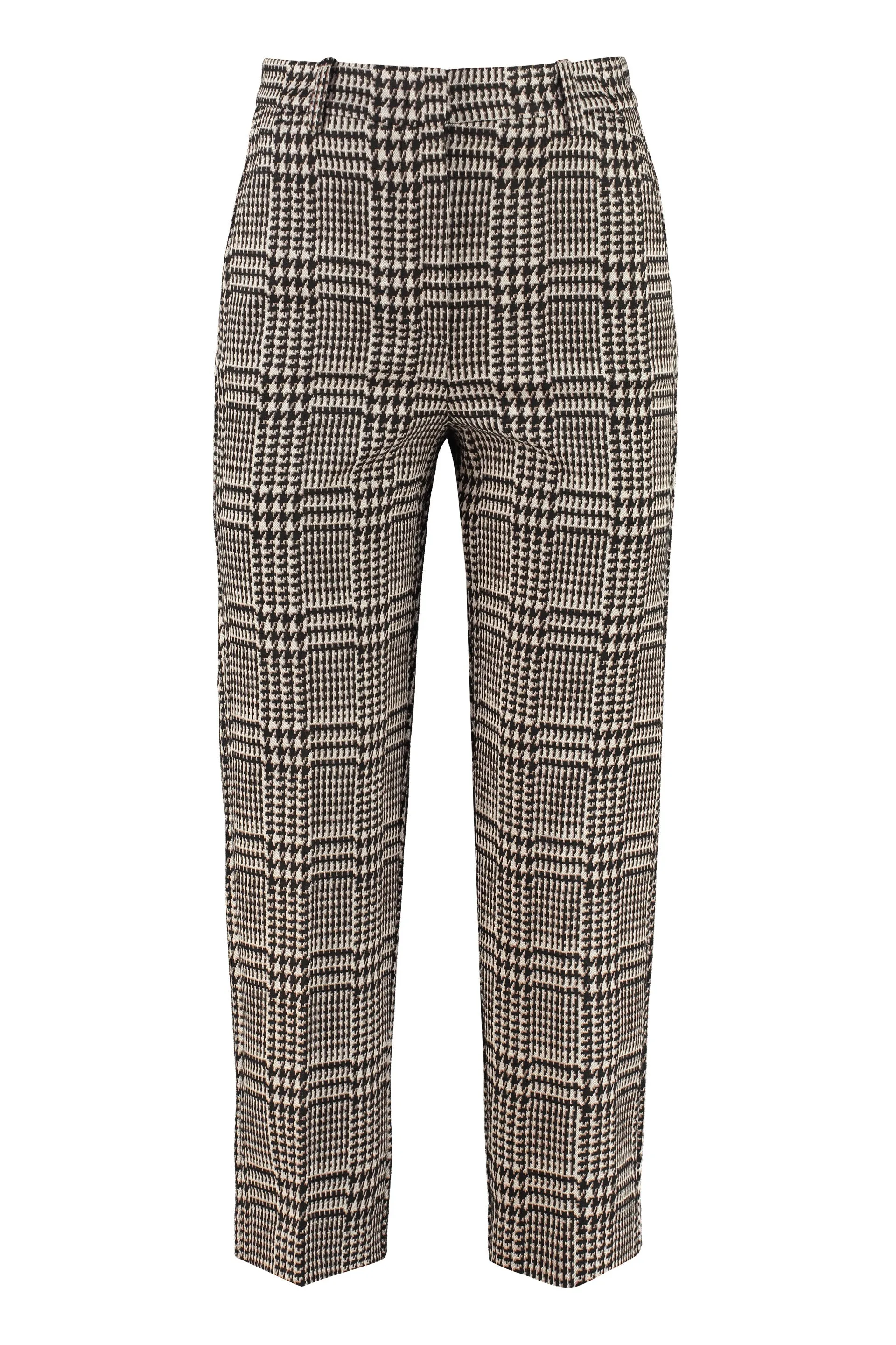 Pinko Straight Leg Check Pattern Pants