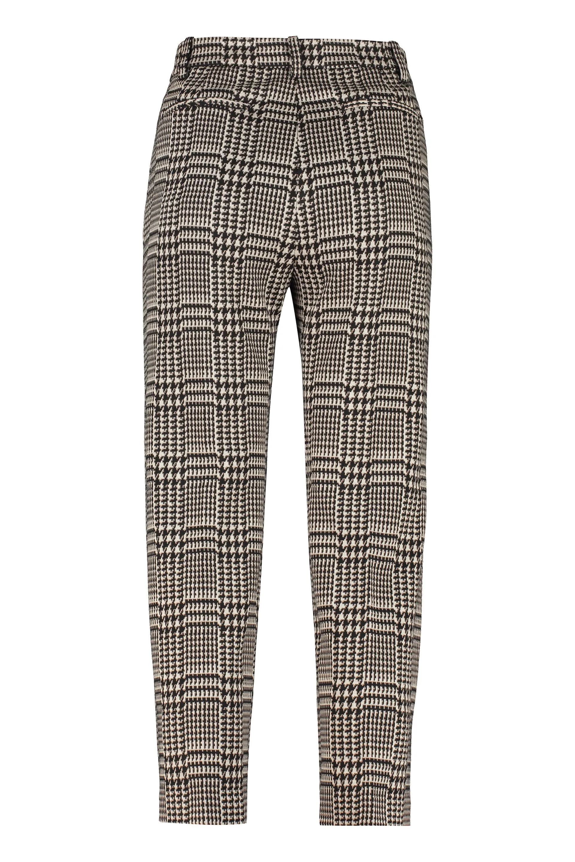 Pinko Straight Leg Check Pattern Pants