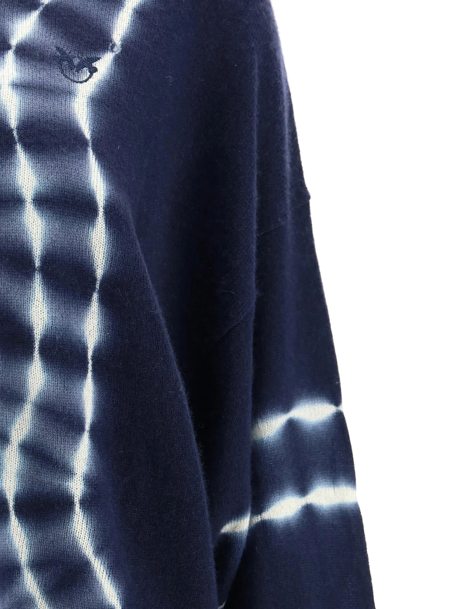 Pinko Tie Dye Crewneck Ribbed Knit Sweater