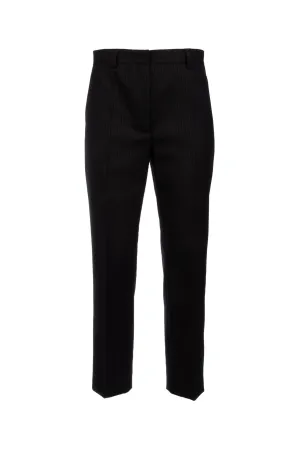 Prada Pinstriped Straight-Leg Pants