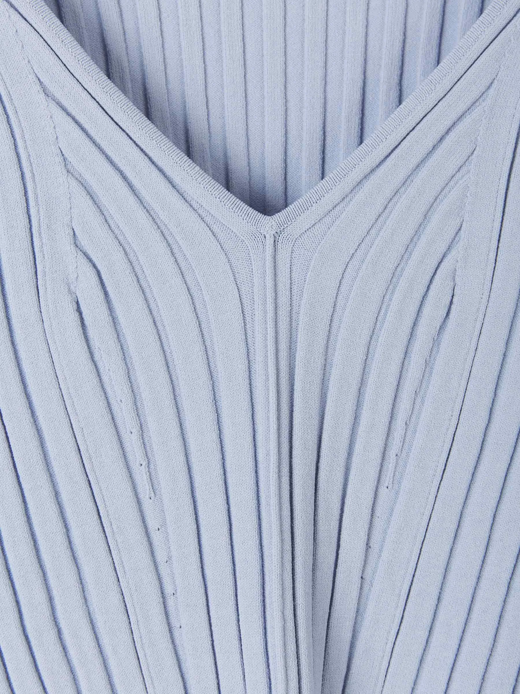 Proenza Schouler White Label Ribbed V-Neck Sweater